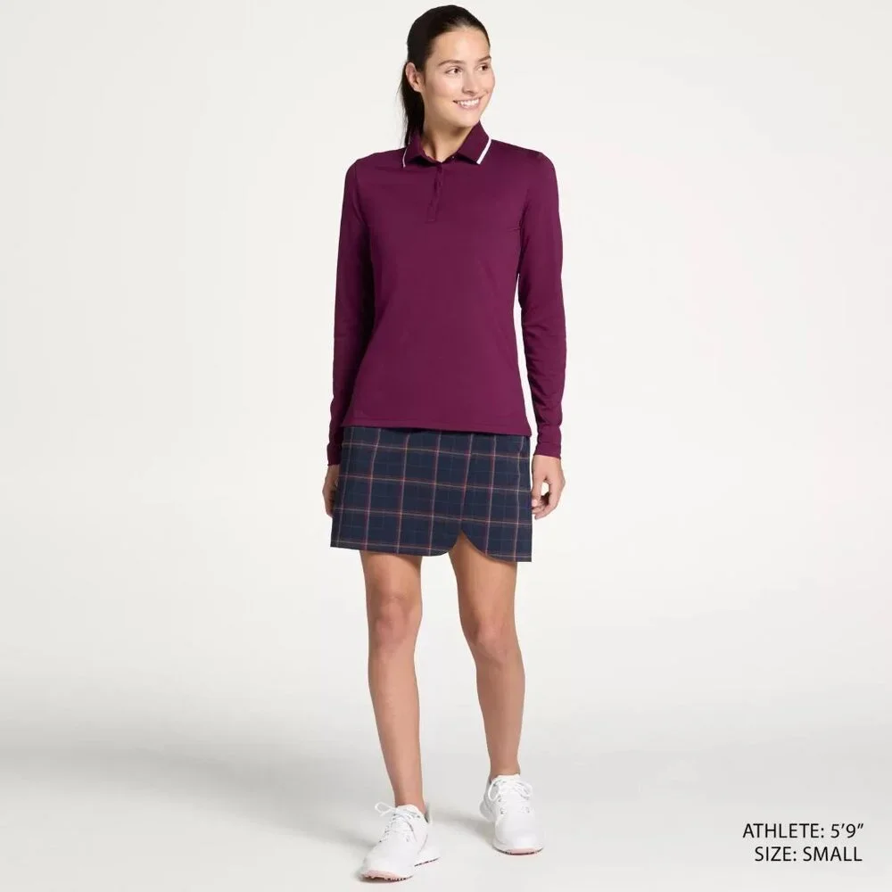 NWT Walter Hagen Women's Clubhouse Long Sleeve Polo - Picture 3 of 5